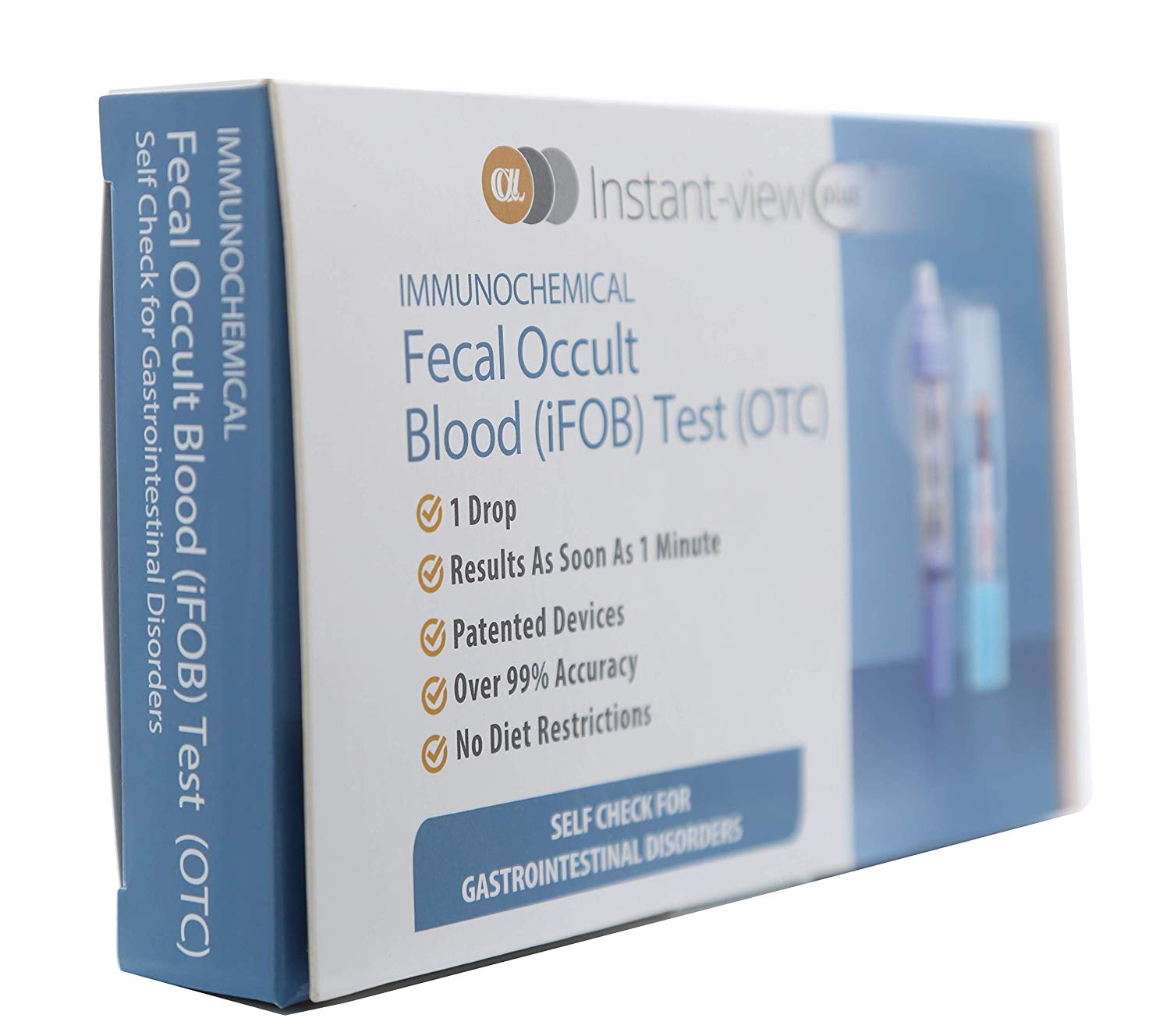 Instant-view® PLUS immunochemical Fecal Occult Blood (iFOB) Home Test - Rapid One Step Test