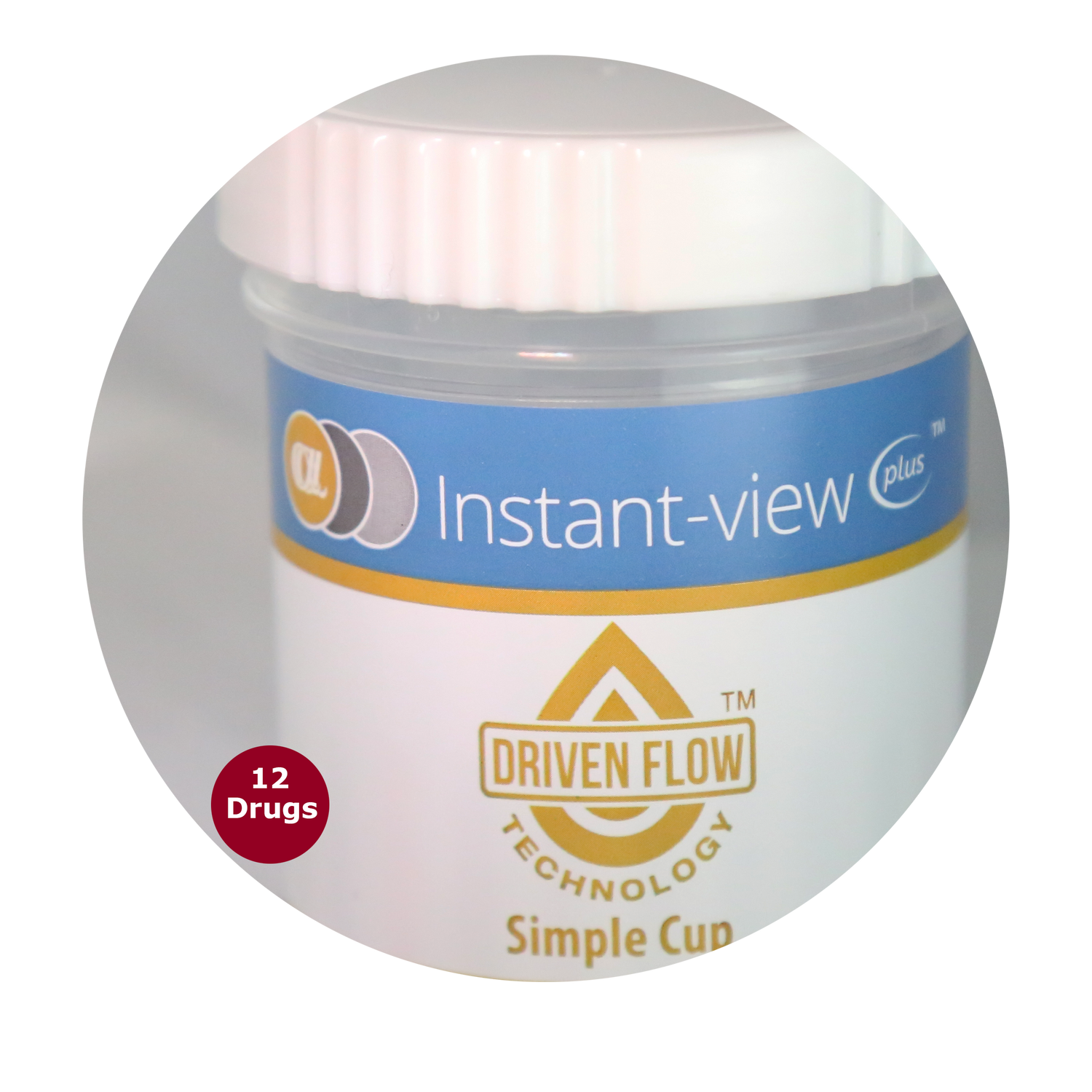 Instant-view® PLUS Simple Cup Multi-Drug Home Test (12 drugs) - Rapid One Step Test